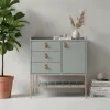 Comoda Multifuncional – Verde / Pie Dorado - Cómodas, Uruguay | Berna home, vista 2 de 2