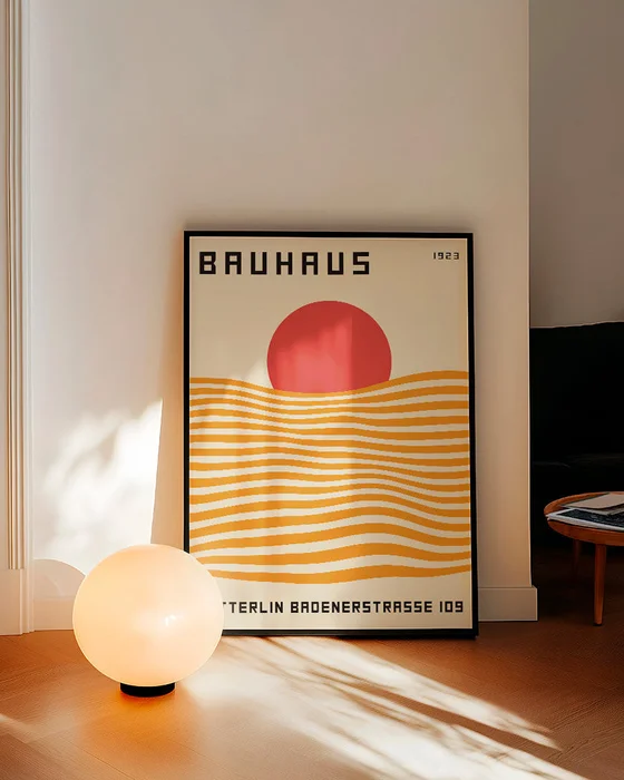 Bauhaus - Orange N.01 en Multicolor - Láminas, Uruguay | La Cuadrería, vista 2