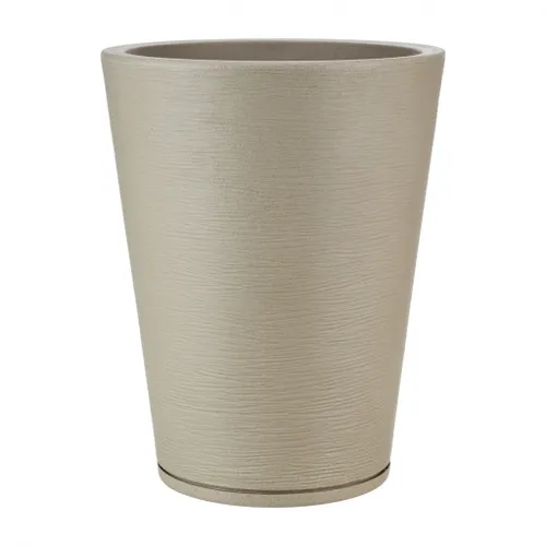 MACETA 38X57CM GENEBRA GRAPHITO EFECTO PIEDRA BEIGE en Beige - Macetas, Uruguay | Decohogar