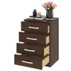 Comoda Cajonera Petit para Dormitorio o Living de 4 Cajones - FE - Marrón en Marrón - Cómodas, Uruguay | Mulata, vista 5 de 5