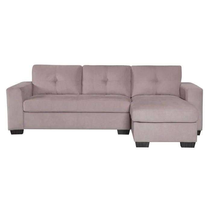 Sofá C/chaise Más De 4 Cuerpos Tela Marron Detroit Taupe en Beige - Sillones y sofás, Uruguay | Divino, vista 2