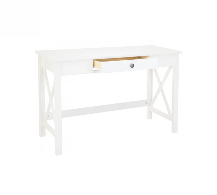 Escritorio 1 Cajón Dover Lover - Blanco en Blanco - Escritorios y sillas de escritorio, Uruguay | Rústico Hogar, vista 3