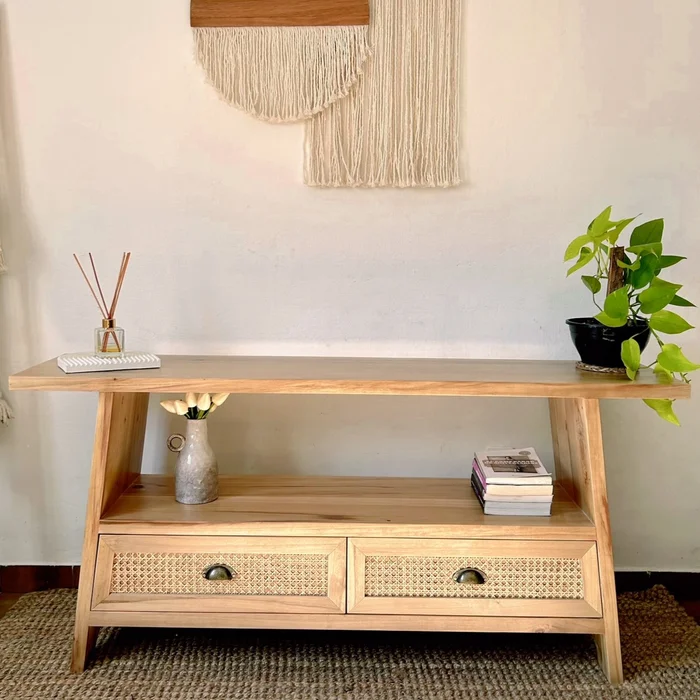 Rack con estante y cajones en esterilla cerrada - Muebles, Uruguay | Decoramuss