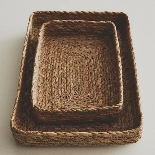CESTA BANDEJA SEAGRASS - Canastos, Uruguay | Zara Home