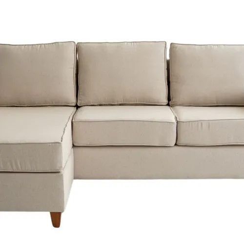 Sofá con Chaise DESIREÉ - Beige en Beige - Sillones y sofás, Uruguay | Finkel