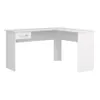 Promo Escritorio Esquinero + Biblioteca 5 Estantes - Blanco en Blanco - Bibliotecas, Uruguay | La Cueva Muebles, vista 7 de 10