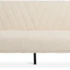 Sofá cama PARADIS 3 plazas felpa crudo en Blanco - Sillones y sofás, Uruguay | JYSK, vista 2 de 5