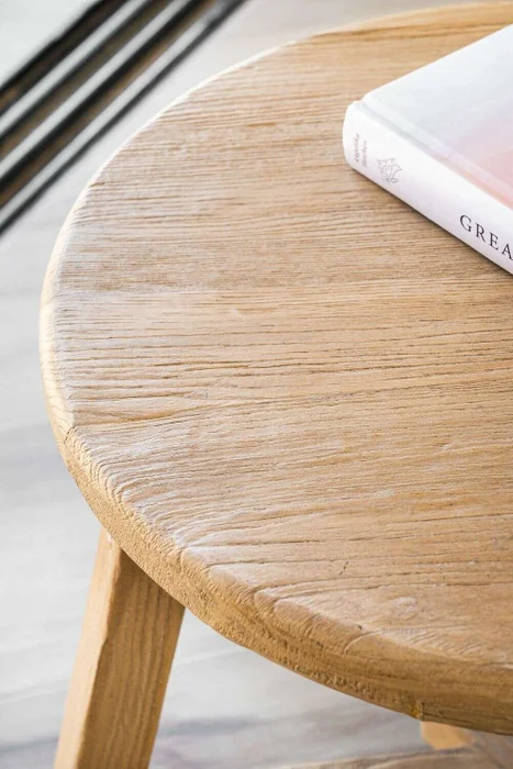 MESA AUXILIAR / BANCO OLMO - 50 CMS en Madera natural - Mesas de living, Uruguay | La Iberica, vista 6