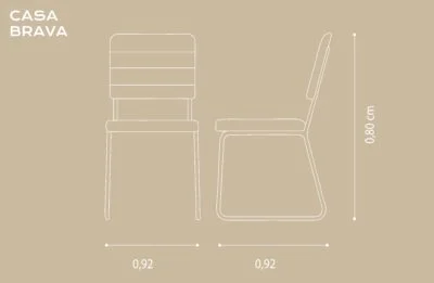 Silla Barcelona (Set 2) en Gris - Sillas, Uruguay | Casa Brava, vista 7