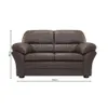 Sillon 2 cuerpos Cuero Natural - Chocolate en Marrón - Sillones y sofás, Uruguay | La Cueva Muebles, vista 3 de 3