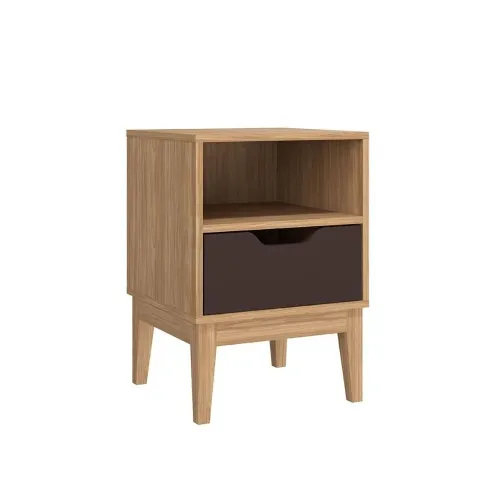 Mesa De Luz Alta 1 Cajon Con Estan Y Patas 100% Mdp - Mesas de luz, Uruguay | Soy Hogar