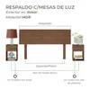 Respaldo de Sommier C/ 2 Mesas de Luz - MDP - DAKAR en Marrón - Dormitorio, Uruguay | Mulata, vista 5 de 6