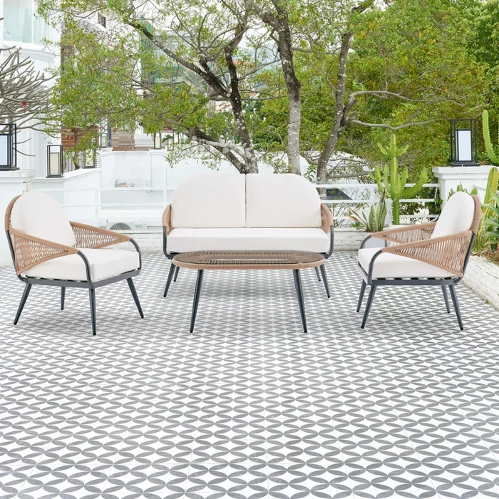 Juego Muebles De Jardin Mikonos - Muebles para el exterior, Uruguay | Ecowood, vista 2