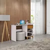 ESCRITORIO PRATA 1 CAJON  2806 BFN OFF WHITE/ FREIJO (NUEVO) - Escritorios y sillas de escritorio, Uruguay | Rosas Hermanos, vista 3 de 3