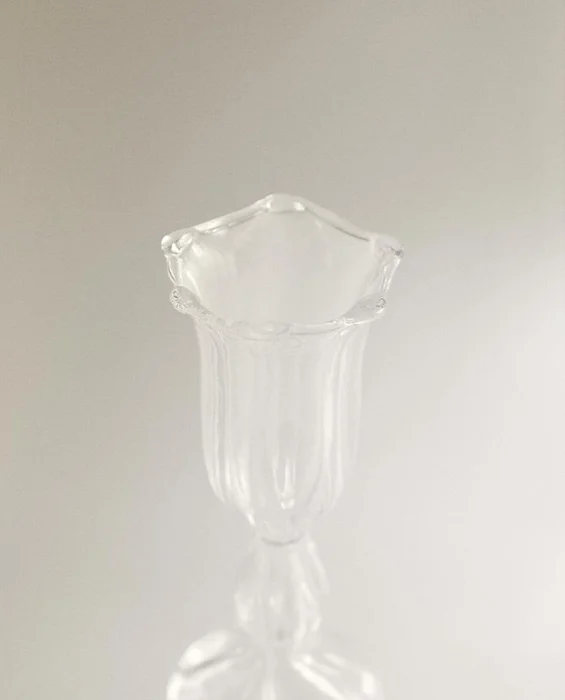 CANDELABRO CRISTAL TRANSPARENTE en Multicolor - Velas y Portavelas, Uruguay | Zara Home, vista 3