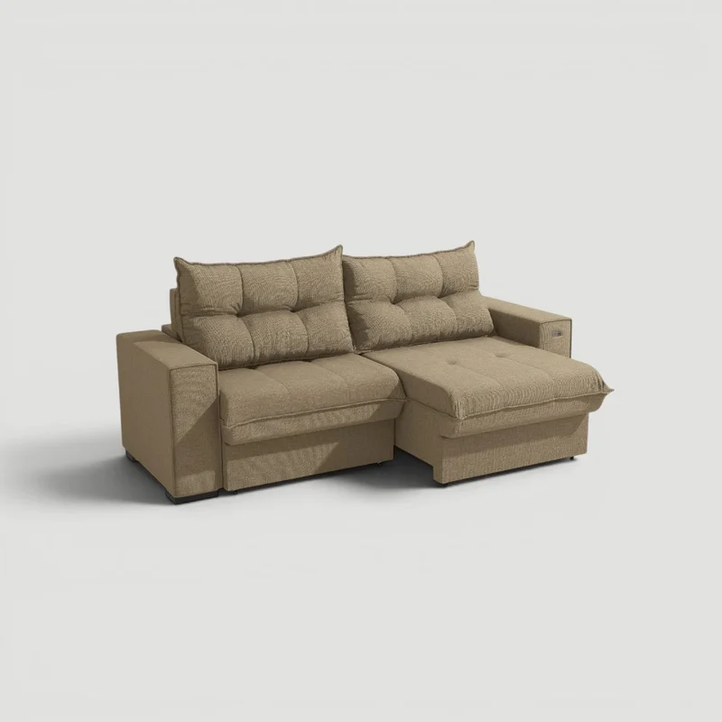 Sofa Dorian 236CM - Retractil/Reclinable en Beige - Sillones y sofás, Uruguay | Balton, vista 19