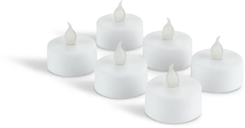 Vela LED MORGAN temporizador 6 uds en Blanco - Velas y Portavelas, Uruguay | JYSK