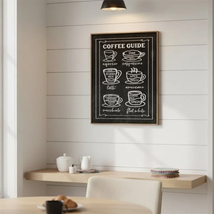 CUADRO 40x50cm MARCO COFFEE GUIDE en Marrón - Decoración de pared, Uruguay | Decohogar, vista 3