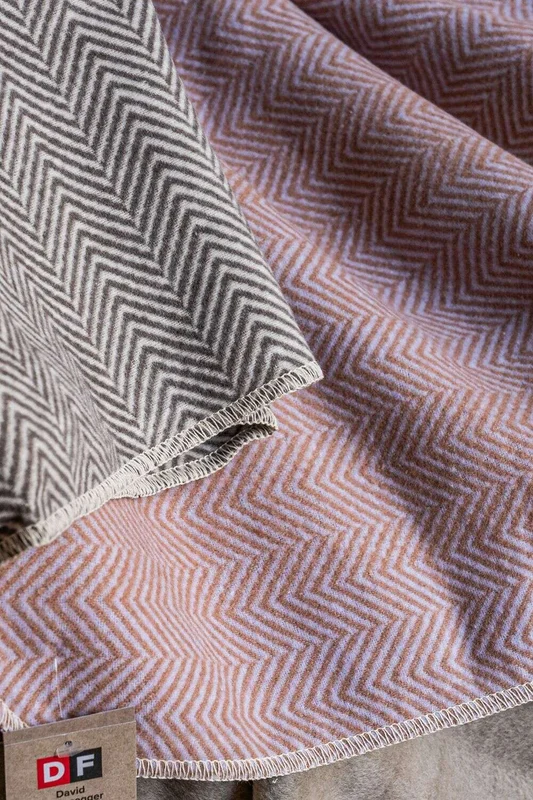 MANTA AUSTRIACA ESPIGA - MALVA en Violeta - Textiles, Uruguay | La Iberica, vista 3
