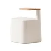 Mesa Ratona Mdf-y-madera Blanco Mali en Blanco - Mesas de living, Uruguay | Divino, vista 2 de 5