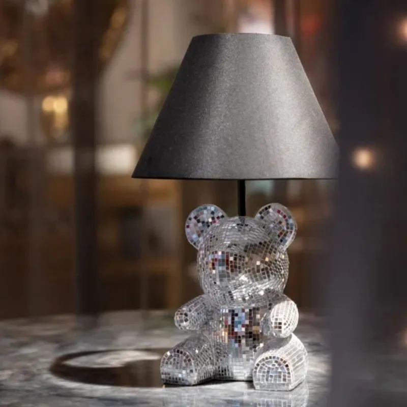 LUMINARIA DE MESA BEAR DISCO Plateado  en Plateado - Lámparas de mesa, Uruguay | Viasono