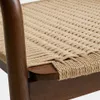 Butaca Derile de madera maciza de roble acabado nogal y cuerda de papel beige en Marrón - Butacas, banquetas y puffs, Uruguay | Kavehome, vista 7 de 10