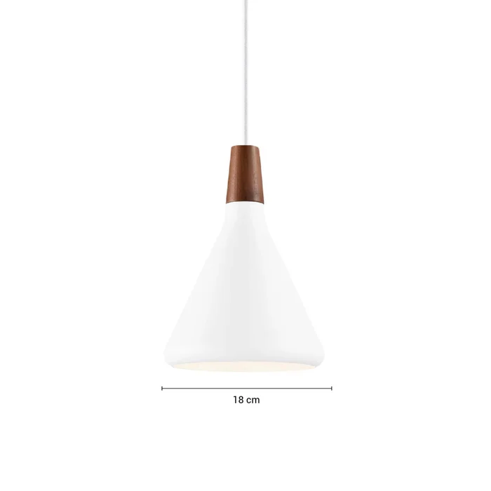 Lámpara Colgante Titan ø 18 cm Blanco en Rosa - Lámparas colgantes, Uruguay | Serlux, vista 5