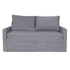 Sofá Cama Poliana - Tela Microfibra - Cora 06-153 (Grafito) en Gris - Sillones y sofás, Uruguay | NYR, vista 5 de 7