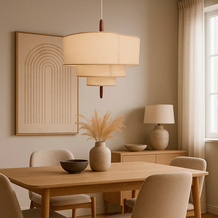 Lampara de techo Inna en Beige - Lámparas colgantes, Uruguay | Alta Gracia Deco, vista 4