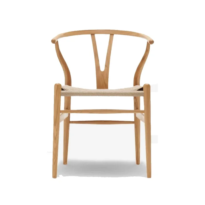 Silla De Comedor Wishbone Madera Beech Y Asiento Ratan Natural - Sillas, Uruguay | Lais Muebles, vista 2