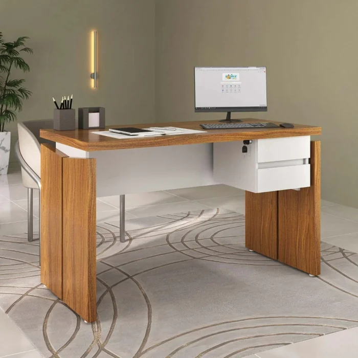 Escritorio C/ Cajon Ymir en Madera natural - Escritorios y sillas de escritorio, Uruguay | Albanés, vista 2