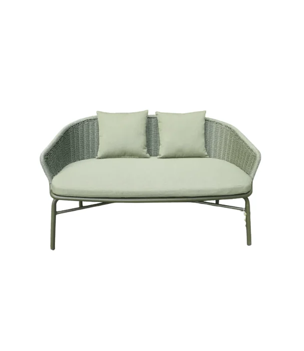 BUTACA IBIZA DOBLE CON ALMOHADÓN en Verde - Muebles para el exterior, Uruguay | Más Infinito Casa
