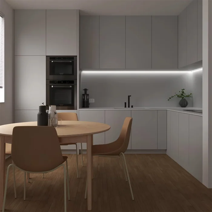Tubo LED T5 90cm 12w Luz Cálida en Blanco - Lámparas colgantes, Uruguay | Serlux, vista 8