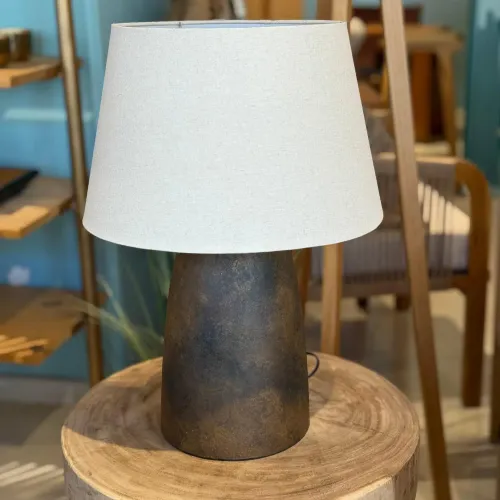 Lampara de mesa oxido en Rojo - Lámparas de mesa, Uruguay | FMB