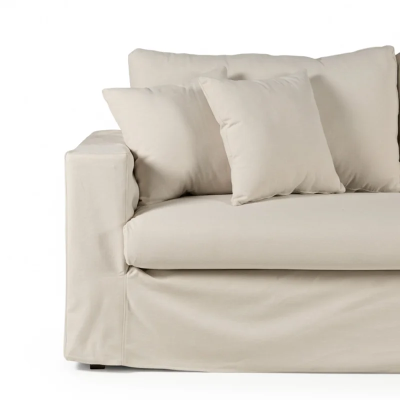 Sofá Moscow con Funda - Tela Rústica - 3 cuerpos - TD5260-1635 (Beige) en Beige - Sillones y sofás, Uruguay | NYR, vista 3