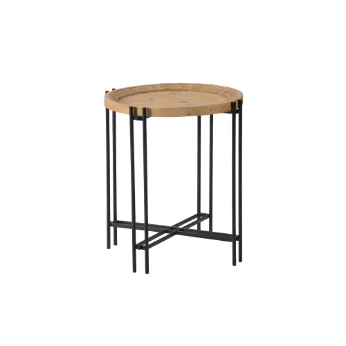 MESA AUXILIAR 54x54x61CM en Madera natural - Mesas de arrimo, Uruguay | Koz