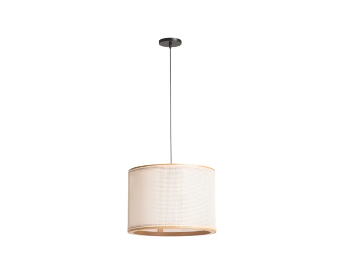 Lámpara Colgante Apollo Diam. 40 Castaño en Castaño / Cable: Negro – Material: Producidas en MDF con acabado marrón - Lámparas colgantes, Uruguay | Berna home