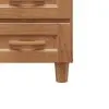 Mesa De Luz 2 Cajones 1 Estante Con Patas 100% Madera en Marrón - Respaldos de cama, Uruguay | Soy Hogar, vista 5 de 8