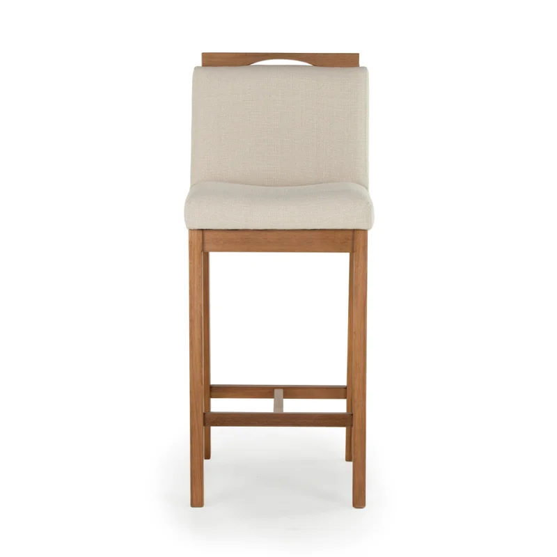 Taburete Dani - Tela Rústica - 201-G2 (Beige) en Beige - Butacas, banquetas y puffs, Uruguay | Nyr, vista 5