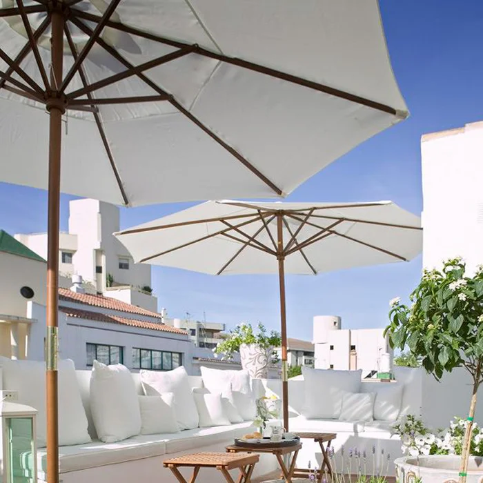 Sombrilla para jardín o terraza 270cm Natural o Verde en natural ó verde - Muebles para el exterior, Uruguay | Alta Gracia Deco, vista 4