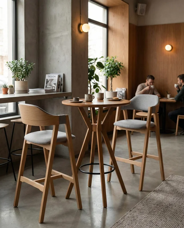 Mesa Alta/ Barra Madrid en Madera natural - Muebles, Uruguay | Indrana, vista 5