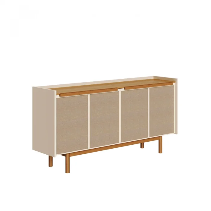 Aparador Dune 1.6 - Linea Manhattan - Blanco/Natural en Beige - Aparadores y recibidores, Uruguay | Rústico Hogar, vista 2