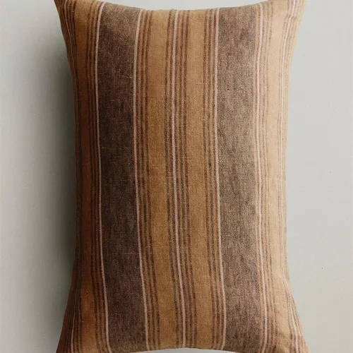 FUNDA COJÍN LINO RAYAS en Multicolor - Textiles, Uruguay | Zara Home