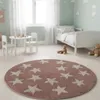 ALFOMBRA REDONDA POP 100CM ROSA ESTRELLAS - Textiles, Uruguay | Decohogar, vista 2 de 2