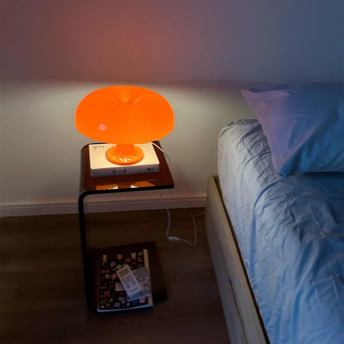 Lampara de mesa retro Mushroom - naranja en Naranja - Lámparas de mesa, Uruguay | Buho Store, vista 9