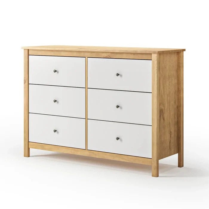 Cómoda 6 Cajones - Línea Maden - Blanco en Blanco - Cómodas, Uruguay | Ecowood, vista 2