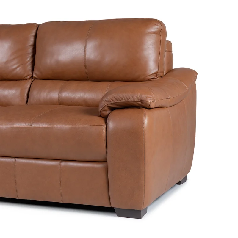 Sofá Portofino - Cuero Advanced - 3 cuerpos - Maverick Telha (Preventa) en Marrón - Sillones y sofás, Uruguay | Nyr, vista 5