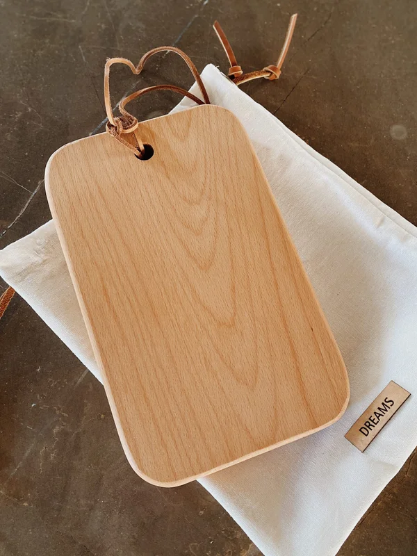 Tabla panera de madera con bolsita de lino en Madera natural - Decoración, Uruguay | Dreams On Time, vista 10