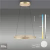 Colgante led anillo motorizado 44w 70cm a control remoto con varias funciones, Dorado. en Dorado - Lámparas colgantes, Uruguay | Iluminica, vista 3 de 5