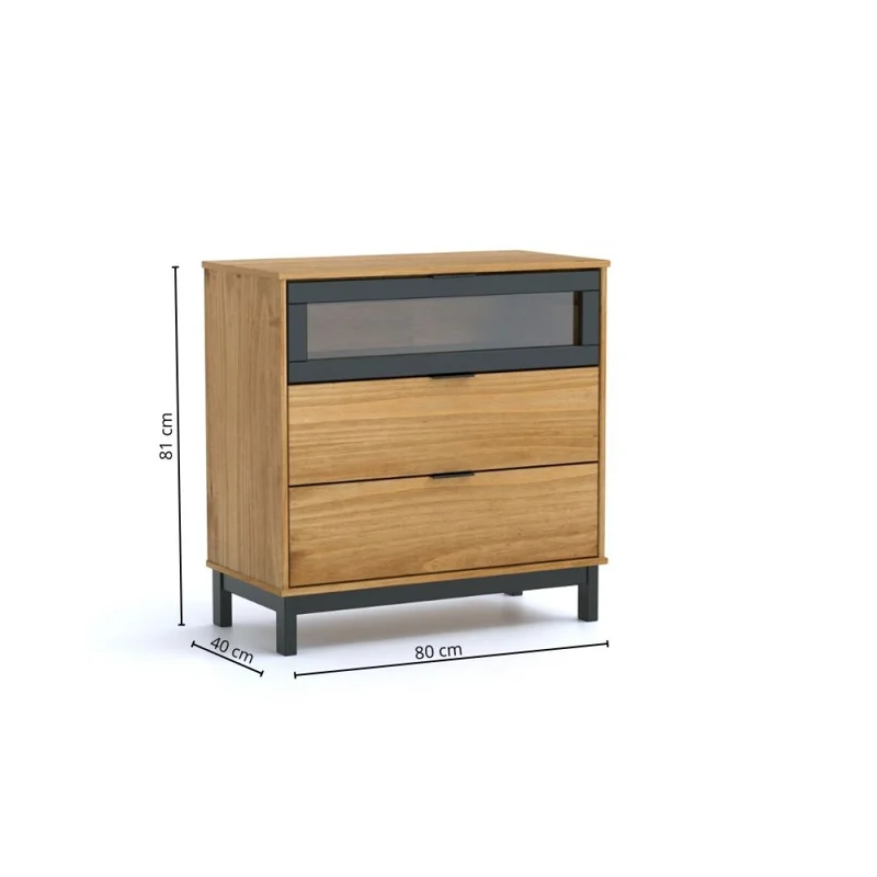 Comoda Linea Denise en Amarillo - Cómodas, Uruguay | La Cueva Muebles, vista 4